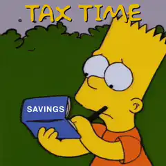 Bart Simpson Tax Time Savings