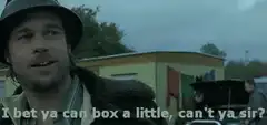 Brad Pitt I bet ya can box a little