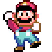 Pixel Mario dancing