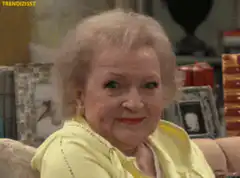 Betty White Smirking