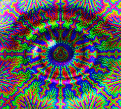 Psychedelic fractal kaleidoscope