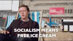 Tom Hiddleston socialism means free ice cream