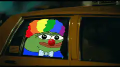 Joker Smiling at Clown Car