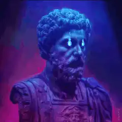 Crying Roman Statue