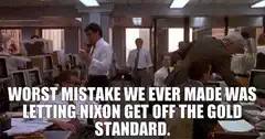 Trading floor chaos Nixon gold standard
