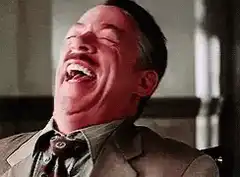 J. Jonah Jameson laughing hysterically