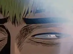 Close up of a character's eye