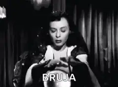 Woman casting a spell with magic sparks