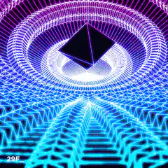 Ethereum logo in a neon tunnel