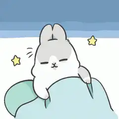 cute rabbit good night