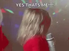 Toddler singing YES THATS ME