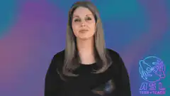 Woman signing ASL with thumbs up