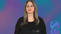 Woman teaching ASL sign for number one