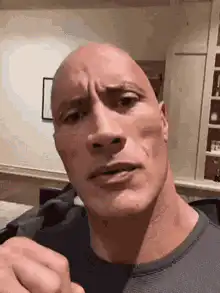 Dwayne Johnson confused face