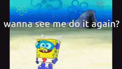 SpongeBob underwater dance