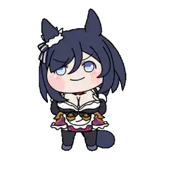 chibi horse girl smug