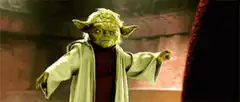 Yoda shrugging