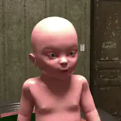 Baby smokes a cigar