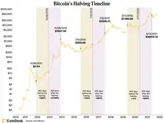 Bitcoin Halving Timeline Chart