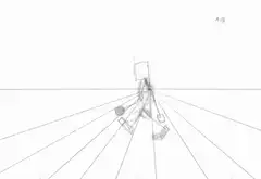 Box-headed character running animation