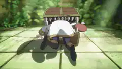 Mimic chest eats adventurer