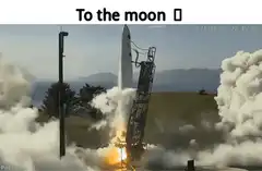 To the moon rocket launch
