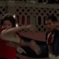 Elvira and Don Juan dance