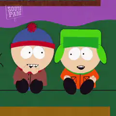 Stan and Kyle laughing