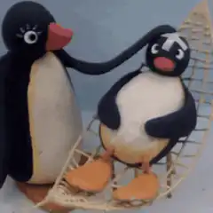 Pingu comforts Pinga