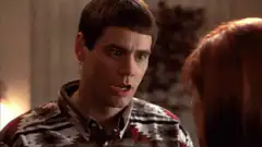 Jim Carrey as Newman laughing