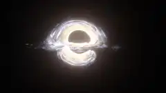 Black hole accretion disk animation