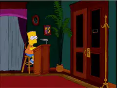 Homer interrupts Bart's piano recital