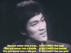 Bruce Lee water cup bottle tea pot
