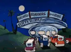 Flintstones Bronto Burgers Drive-In