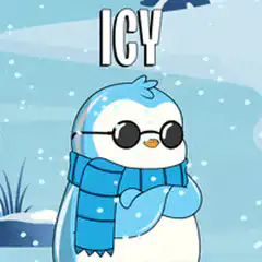 Cool penguin with sunglasses and scarf