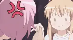 anime girl gets angry