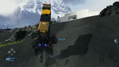 Player carrying heavy cargo in The Front