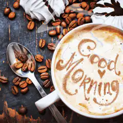 Good Morning Coffee Latte Art