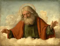 God in the clouds