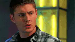 Jensen Ackles confused and disgusted