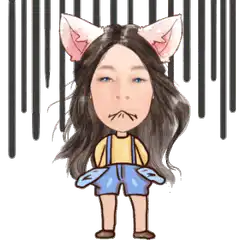 Cat girl shrugging animation