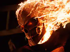 Ghost Rider flaming skull