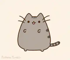 Pusheen cat wiggling