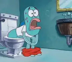 SpongeBob Fish with Diarrhea