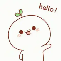 cute plant character waving hello