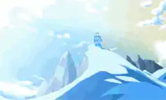 Mega Man intense stare zoom
