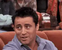 Joey Tribbiani looking skeptical