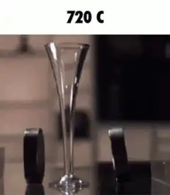 Glass shattering in slow motion