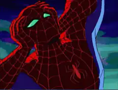 Spider-Man looking confused