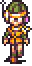 Pixel art soldier character
